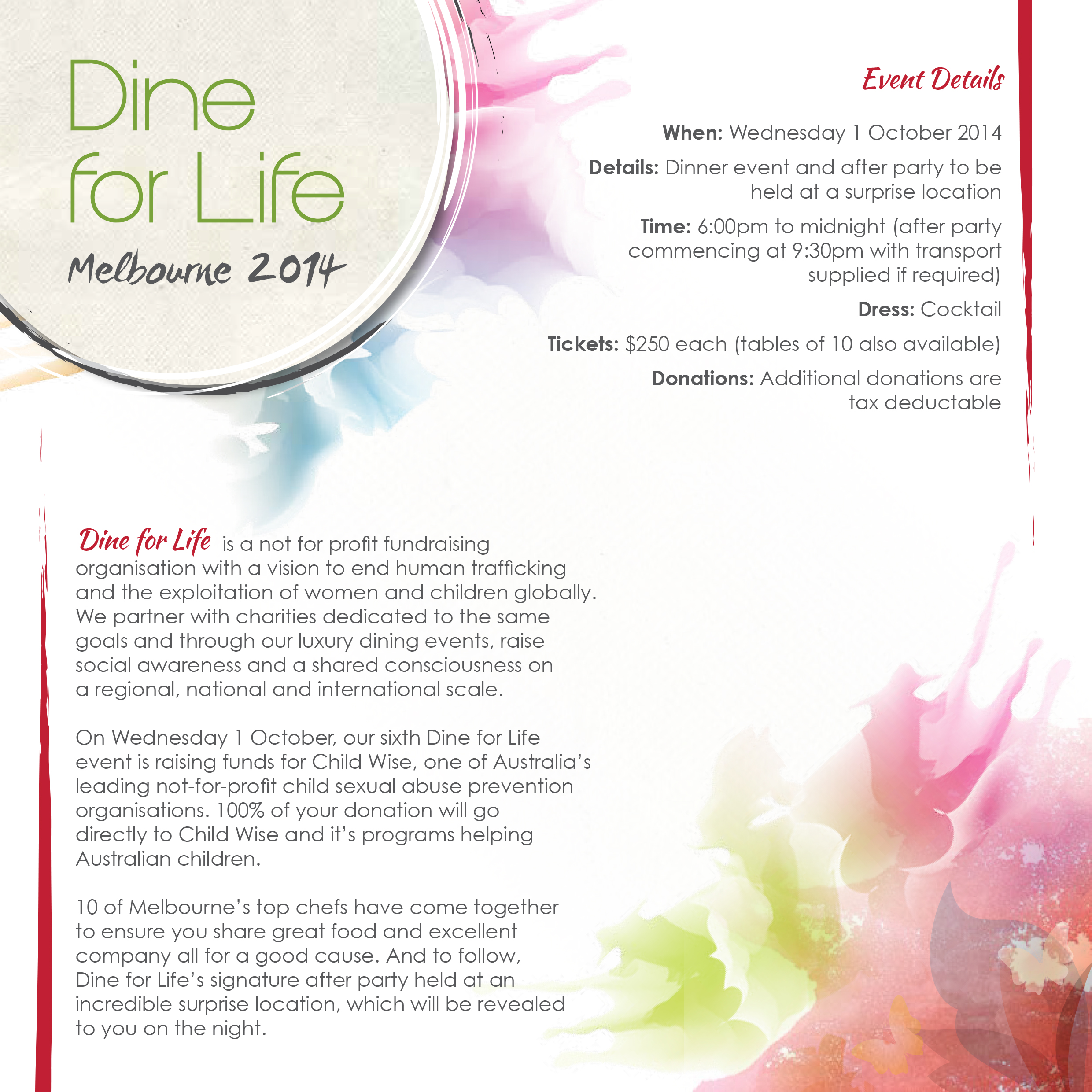 DFL 2014 Melbourne Event Invite